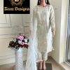 ZIAAZ 7773 136 NOOR PALE ICE PAKISTANI SUITS