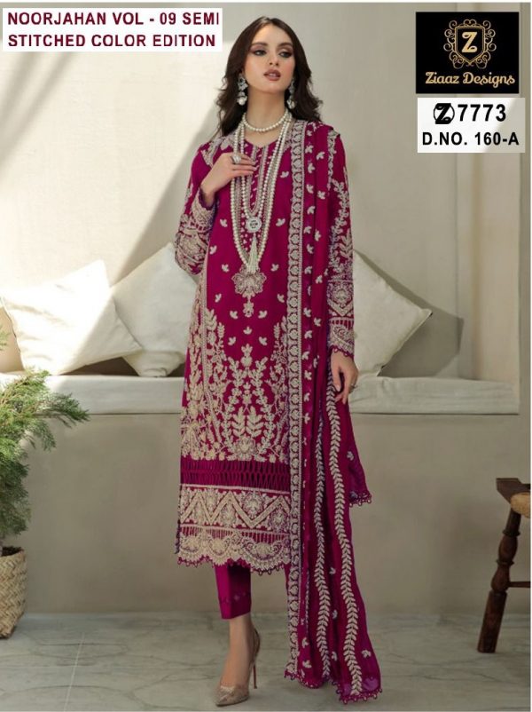 ZIAAZ 7773 160 A NOORJAHAN VOL 9 PAKISTANI SUITS