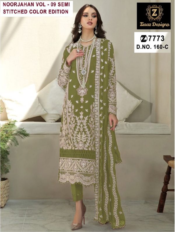 ZIAAZ 7773 160 C NOORJAHAN VOL 9 PAKISTANI SUITS