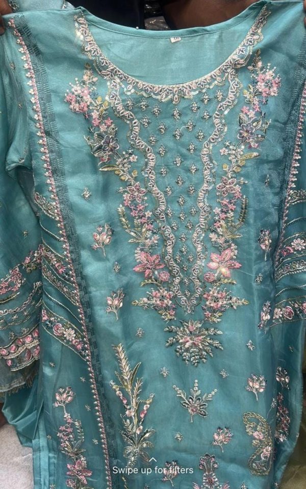 ZIAAZ DESIGNS 7773 NOOR PINE PAKISTANI SUITS