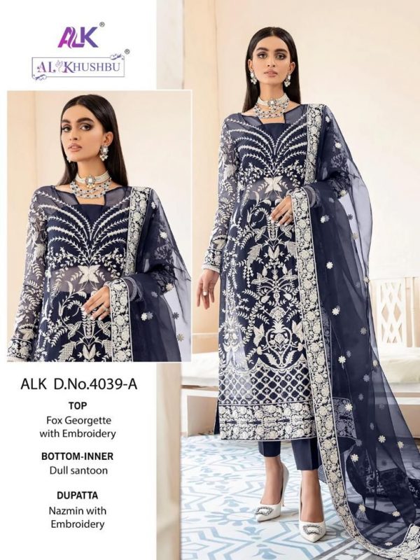 AL KHUSHBU ALK 4039 A PAKISTANI SUITS ONLINE