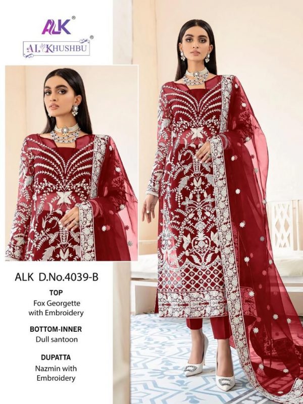 AL KHUSHBU ALK 4039 B PAKISTANI SUITS ONLINE