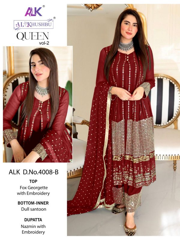 AL KHUSHBU ALK 4008 B MAROON WHOLESALE