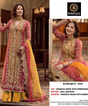 BAROQUE 1011 PAKISTANI SUITS WHOLESALER