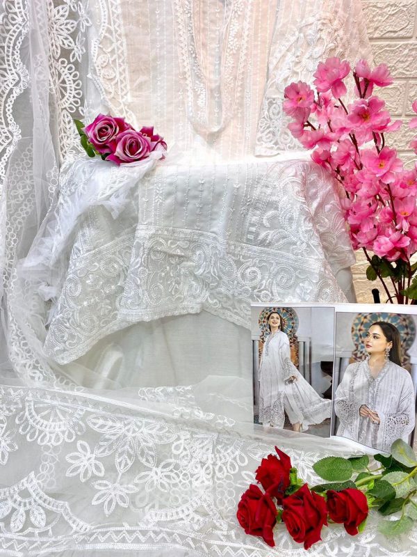 BAROQUE VOL 1 WHITE PAKISTANI SUITS WHOLESALER