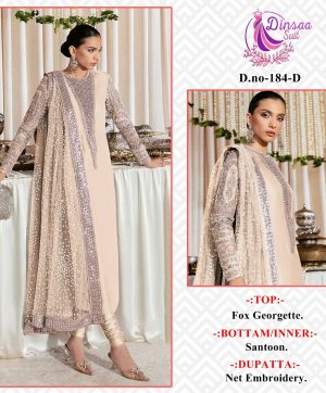 DINSAA 184 D PAKISTANI SUITS WHOLESALER