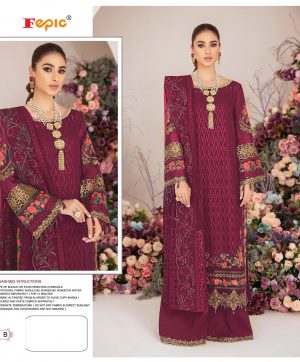 FEPIC 1301 B GEORGETTE PAKISTANI SUITS ONLINE