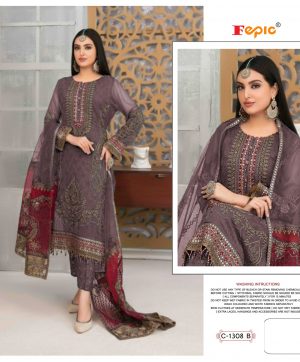 FEPIC 1308 B PAKISTANI SUITS WHOLESALER SURAT