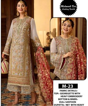 MEHMOOD M 23 GEORGETTE PAKISTANI SUITS ONLINE