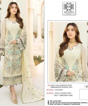 MUSHQ 215 GEORGETTE PAKISTANI SUITS ONLINE