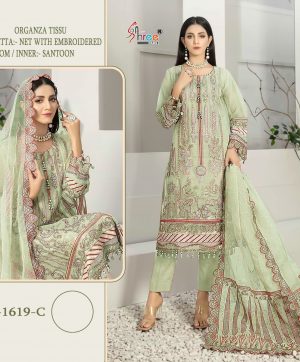 SHREE FABS 1619 C WHOLESALE PAKISTANI SUITS