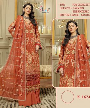 SHREE FABS 1674 WHOLESALE PAKISTANI SUITS