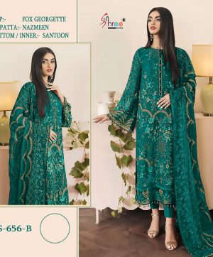 SHREE FABS 656 B GEORGETTE PAKISTANI SUITS