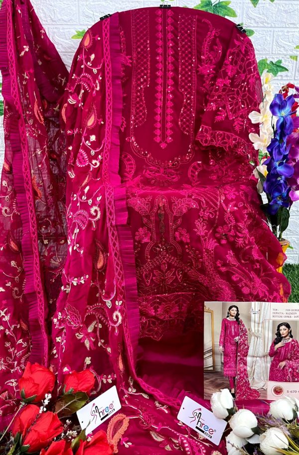 SHREE FABS 670 C WHOLESALE PAKISTANI SUITS