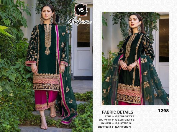 VS FASHION 1298 PAKISTANI SUITS WHOLESALER