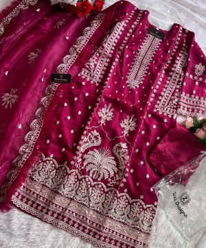 ZIAAZ DESIGNS 106 ORGANZA SALWAR KAMEEZ