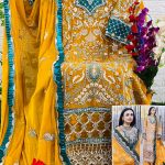 ZAHA 10132 C GEORGETTE PAKISTANI SUITS