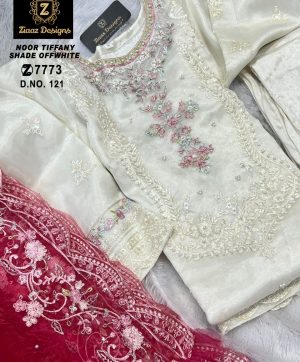 ZIAAZ DESIGNS 121 ORGANZA PAKISTANI SUIT