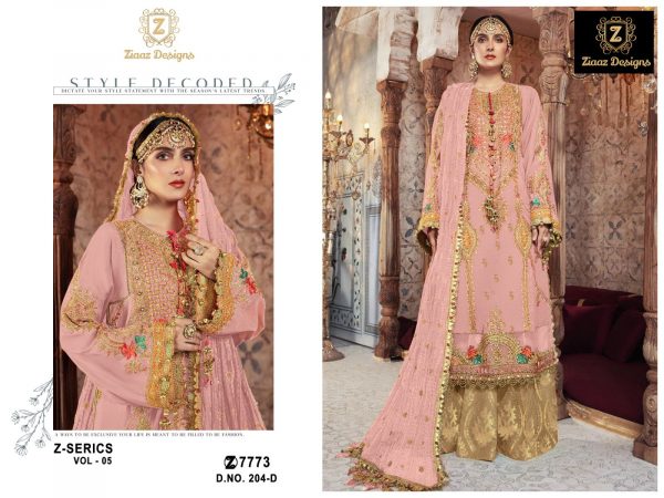 ZIAAZ DESIGNS 204 D PAKISTANI SALWAR KAMEEZ