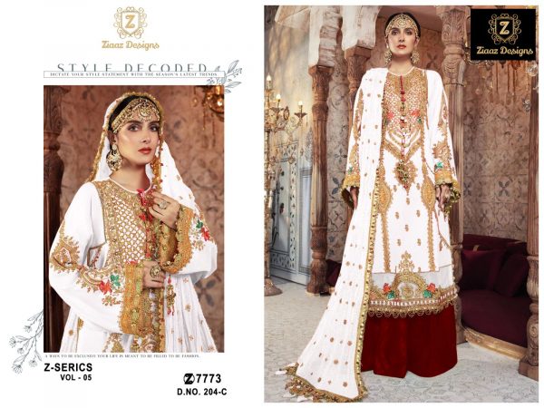 ZIAAZ DESIGNS 204 C PAKISTANI SALWAR KAMEEZ