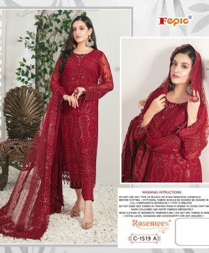 FEPIC 1519 ROSEMEEN PAKISTANI SUITS WHOLESALER