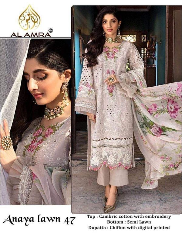 AL AMRA ANAYA LAWN 47 PAKISTANI SUITS