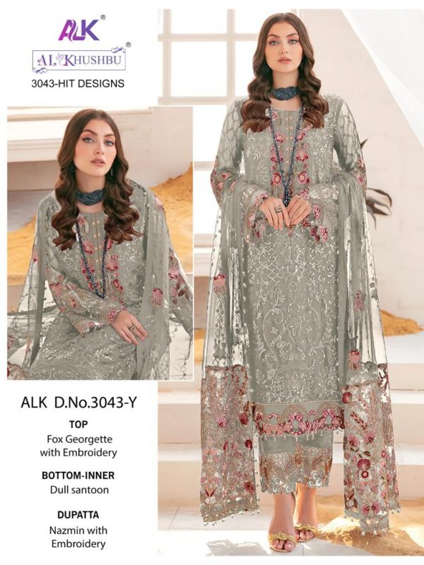 AL KHUSHBU ALK 3043 Y PAKISTANI SUITS