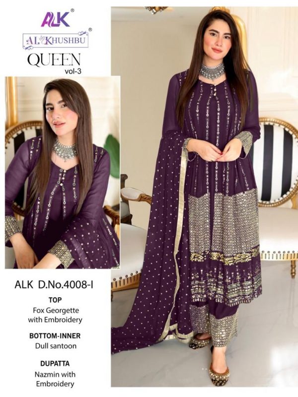 AL KHUSHBU ALK 4008 I QUEEN VOL 3 SALWAR SUITS