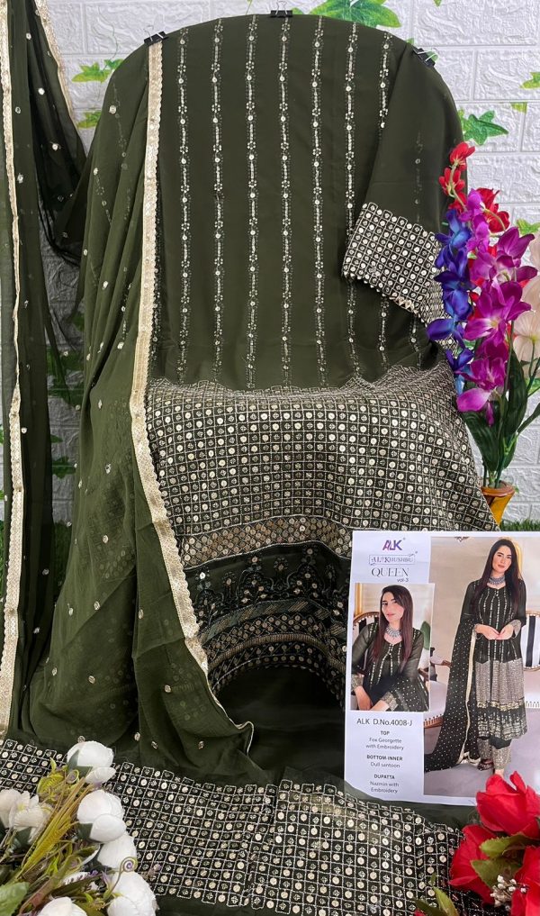 AL KHUSHBU ALK 4008 J QUEEN VOL 3 SALWAR SUITS