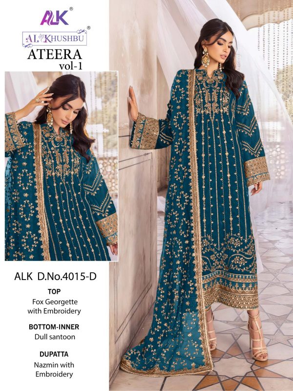 AL KHUSHBU ALK 4015 D ATEERA VOL 1 SALWAR SUITS