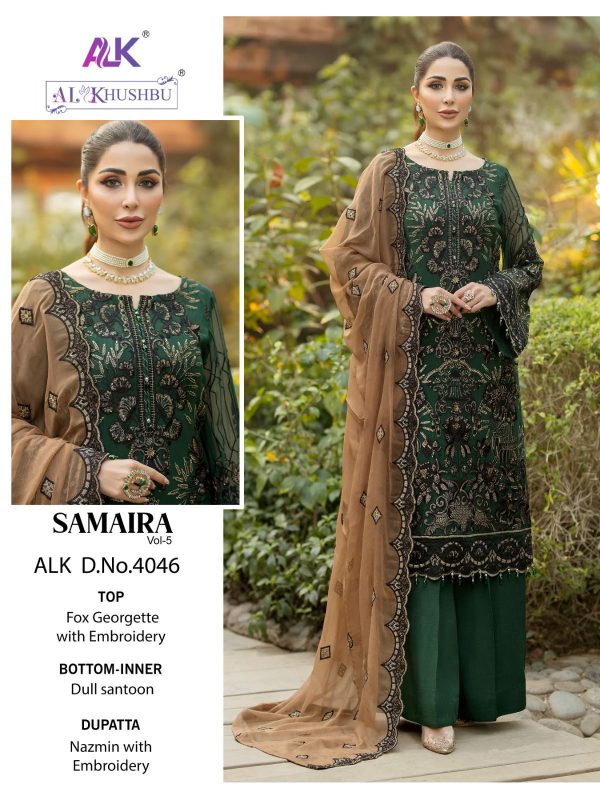 AL KHUSHBU ALK 4046 SAMAIRA VOL 5 SALWAR SUITS