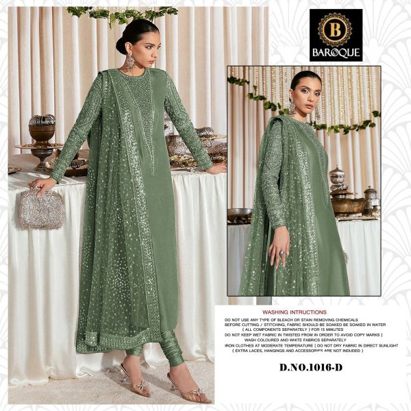 BAROQUE 1016 D PAKISTANI SALWAR SUITS IN INDIA