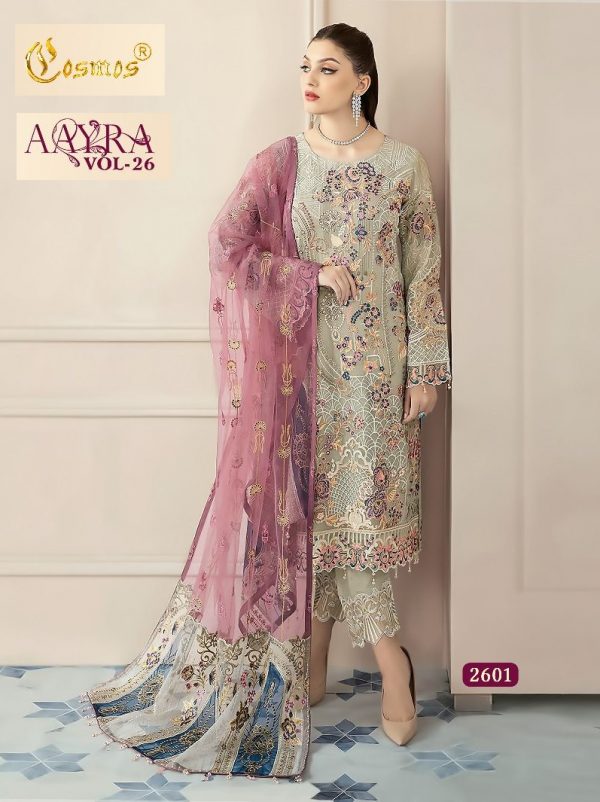 COSMOS 2601 AAYRA VOL 26 PAKISTANI SUITS