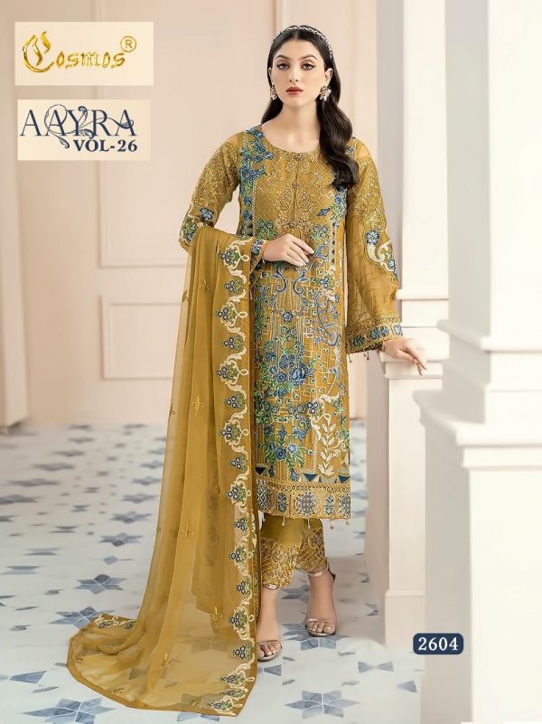 COSMOS 2604 AAYRA VOL 26 PAKISTANI SUITS