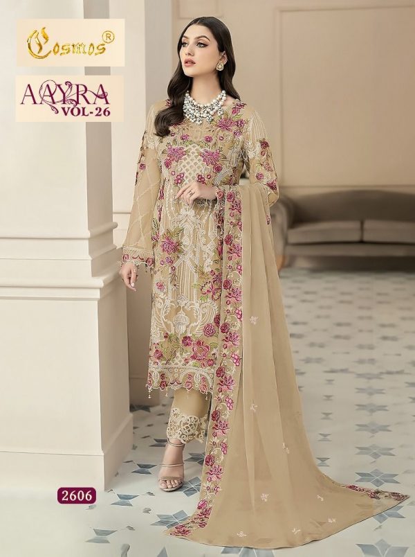 COSMOS 2606 AAYRA VOL 26 PAKISTANI SUITS