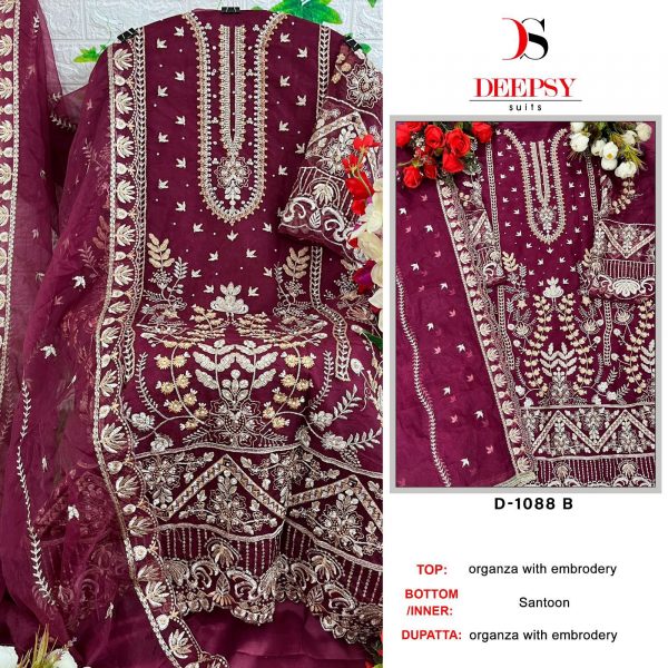 DEEPSY SUITS D 1088 B PAKISTANI SUITS MANUFACTURER