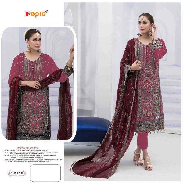 FEPIC C 1287 E ROSEMEEN PAKISTANI SALWAR SUITS