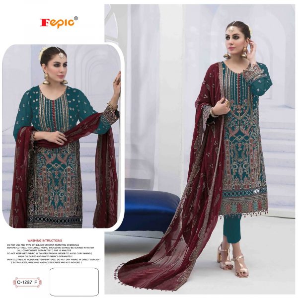 FEPIC C 1287 F ROSEMEEN PAKISTANI SALWAR SUITS