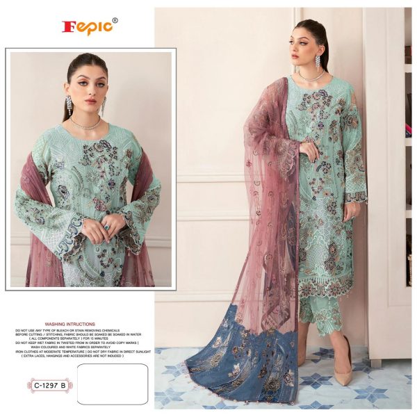 FEPIC C 1297 B ROSEMEEN PAKISTANI SUITS IN INDIA