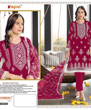 FEPIC C 1576 F ROSEMEEN PAKISTANI SUITS IN INDIA