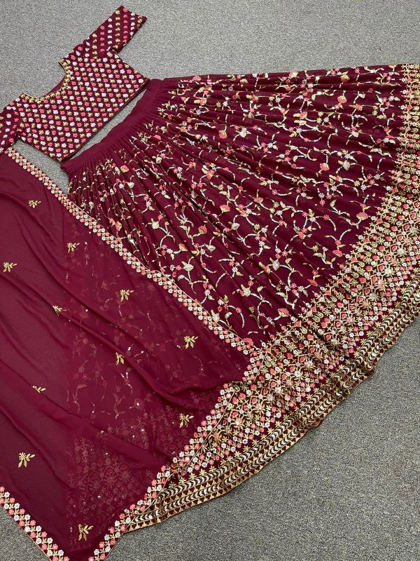 HK 1484 READYMADE LEHENGA CHOLI WHOLESALER