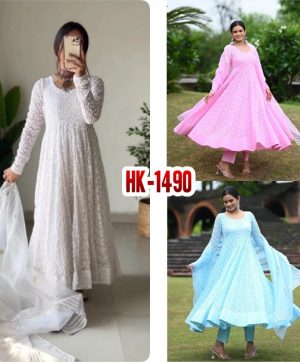 HK 1490 READYMADE GOWN MANUFACTURER