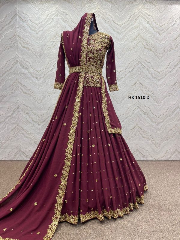 HK 1510 D READYMADE DESIGNER LEHENGA MANUFACTURER