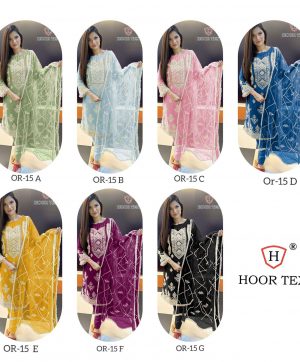 HOOR TEX OR 15 SERIES PAKISTANI SUITS IN INDIA