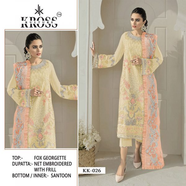 KROSS KULTURE KK 026 C PAKISTANI SALWAR SUITS