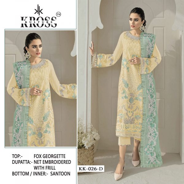 KROSS KULTURE KK 026 D PAKISTANI SALWAR SUITS