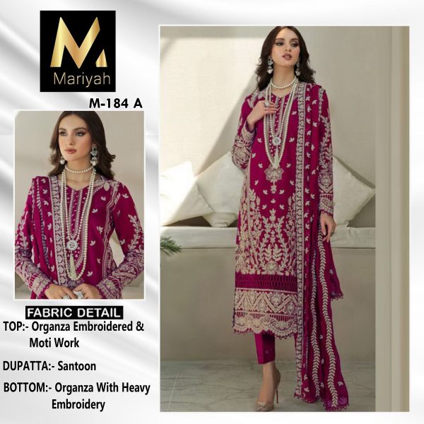 MARIYAH 184 A ORGANZA SALWAR KAMEEZ ONLINE