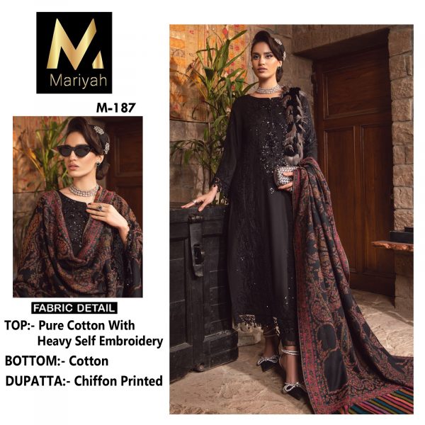 MARIYAH DESIGNER M 187 PAKISTANI SALWAR SUITS