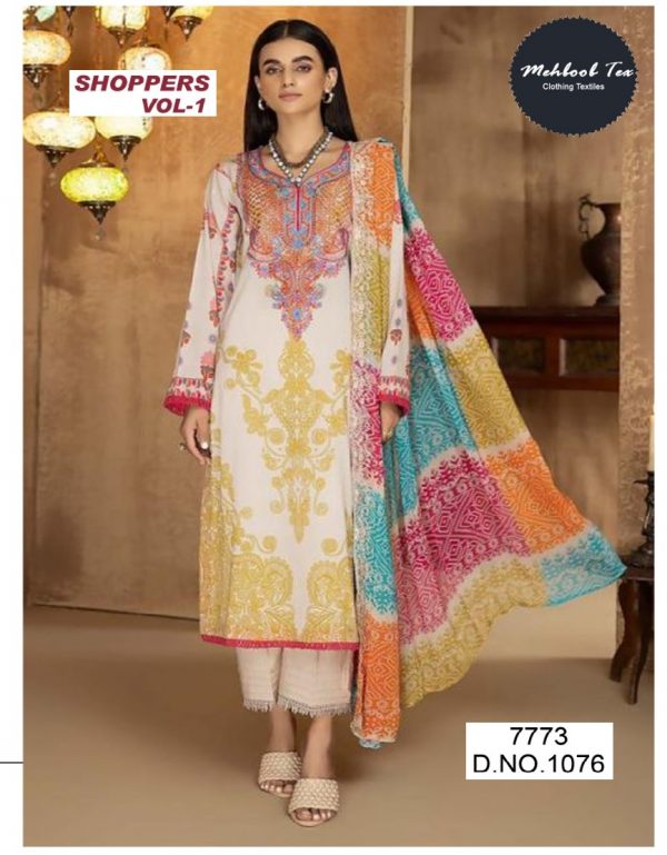 MEHBOOB TEX 1076 SHOPPERS VOL1 SALWAR SUITS