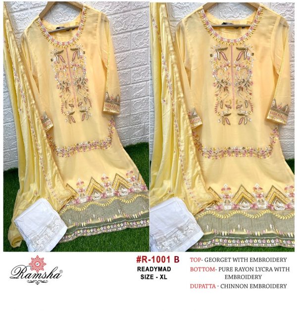 RAMSHA FASHION R 1001 B READYMADE SUITS